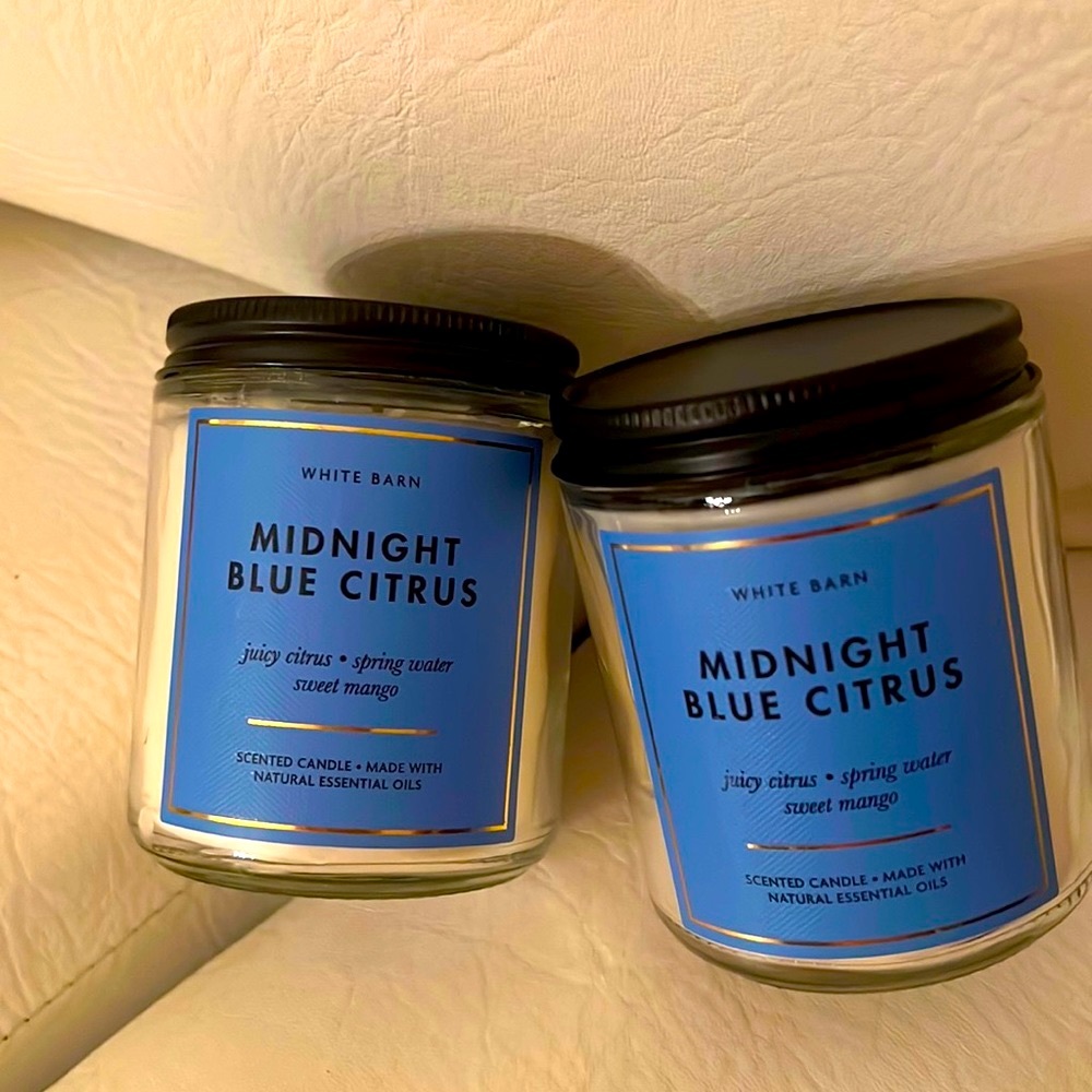 Midnight Blue Citrus Candles!